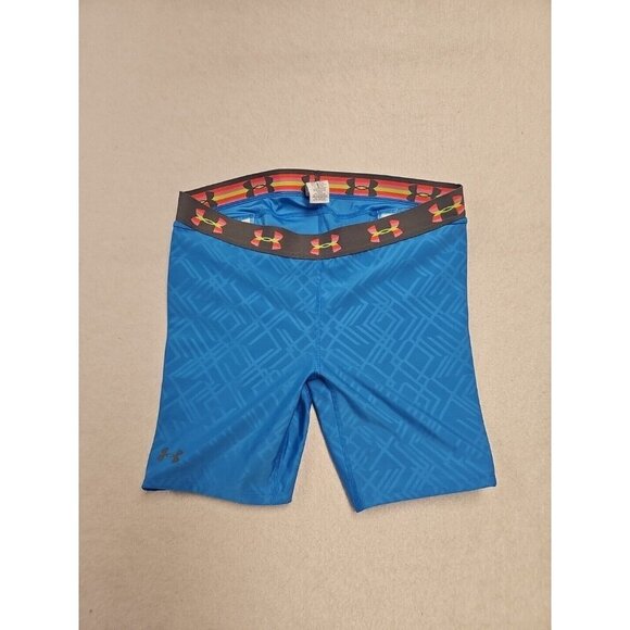 Under Armour Women's Large Blue Strike Zone Padded Shorts EUC - Picture 1 of 5